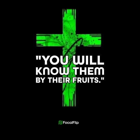 FocalFlip Hoodie - You Will Know Them By Their Fruits